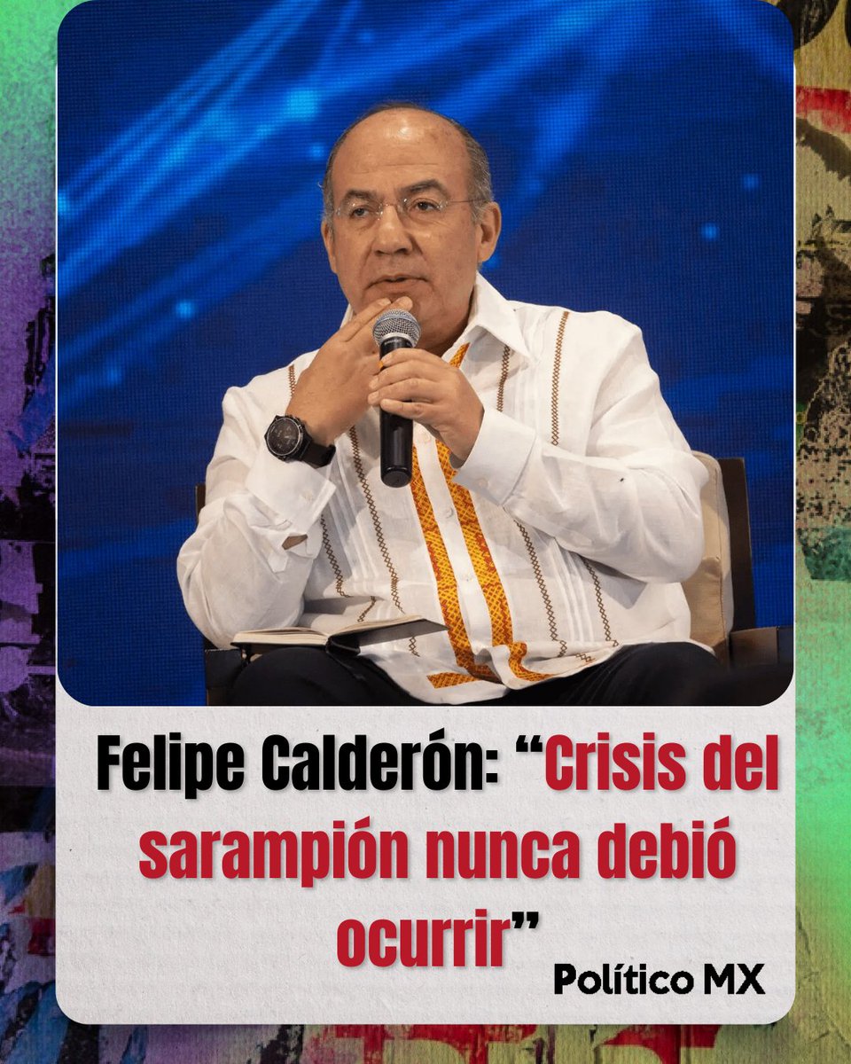 💉🚨Felipe Calderon 'enciende' las redes

El expresidente <a href="/FelipeCalderon/">Felipe Calderón 🇲🇽🇺🇦</a> afirmó que la actual crisis del sarampión “pudo haberse evitado” y sostuvo que “nunca debió ocurrir” si no se hubieran cancelado las campañas de vacunación universal.
En su publicación, Calderón señaló que