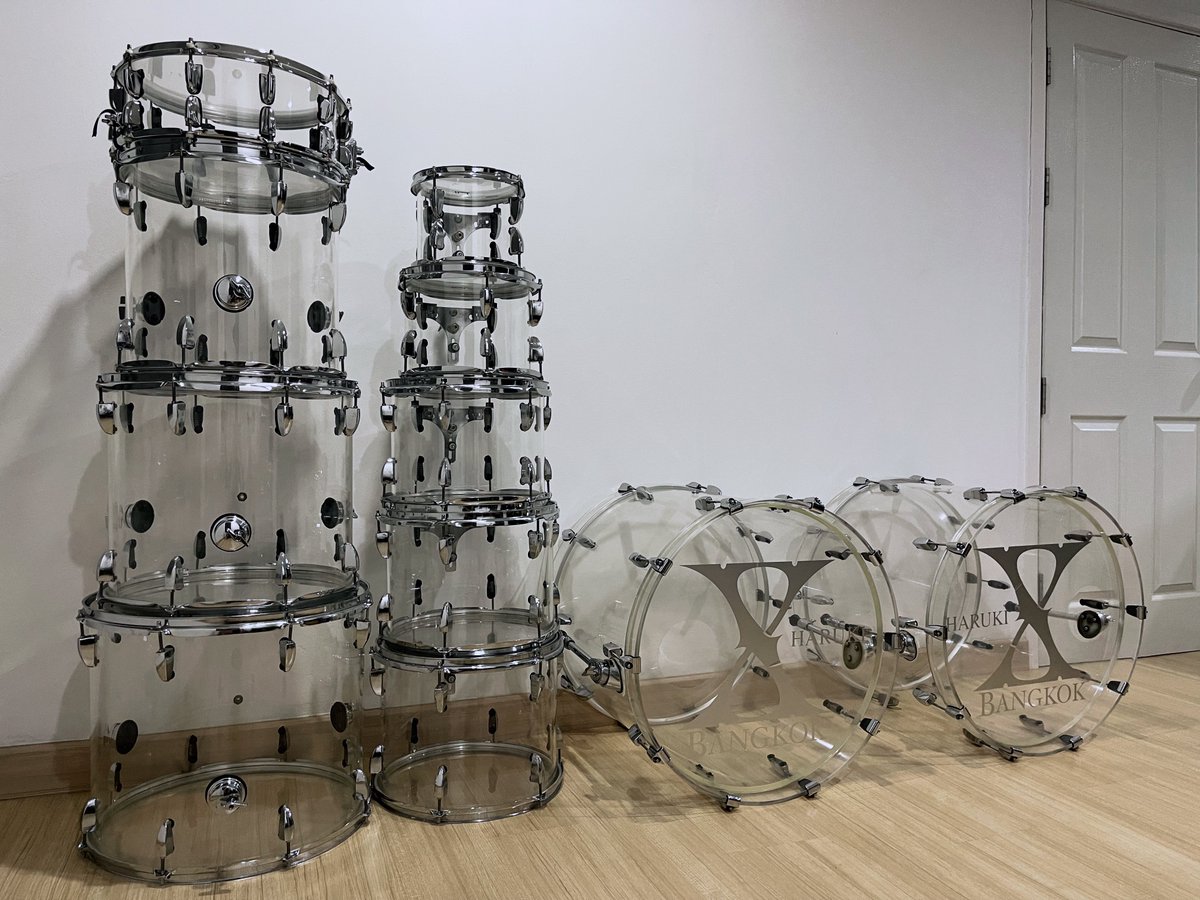 日本で生き続けてね！　お疲れさまでした！
僕が使っていたクリスタルドラムは、まもなく日本へ旅立ちます。

#Haruki  #XBangkok  #XJapan  #XJapanTributeBand  #WeAreX