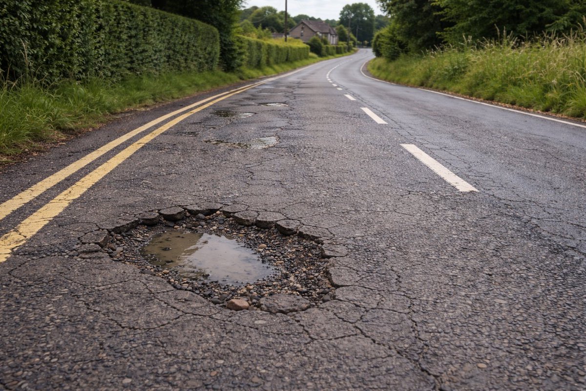 RoadSafetyWales's tweet photo. Do you know how to report a pothole on our road networks?

There are several ways to report potholes.

Motorways and Trunk roads can be reported through Traffic Wales.

For all other roads, potholes should be reported to your local council.

Don’t just drive by, get it reported. https://t.co/MM2PksQFeD