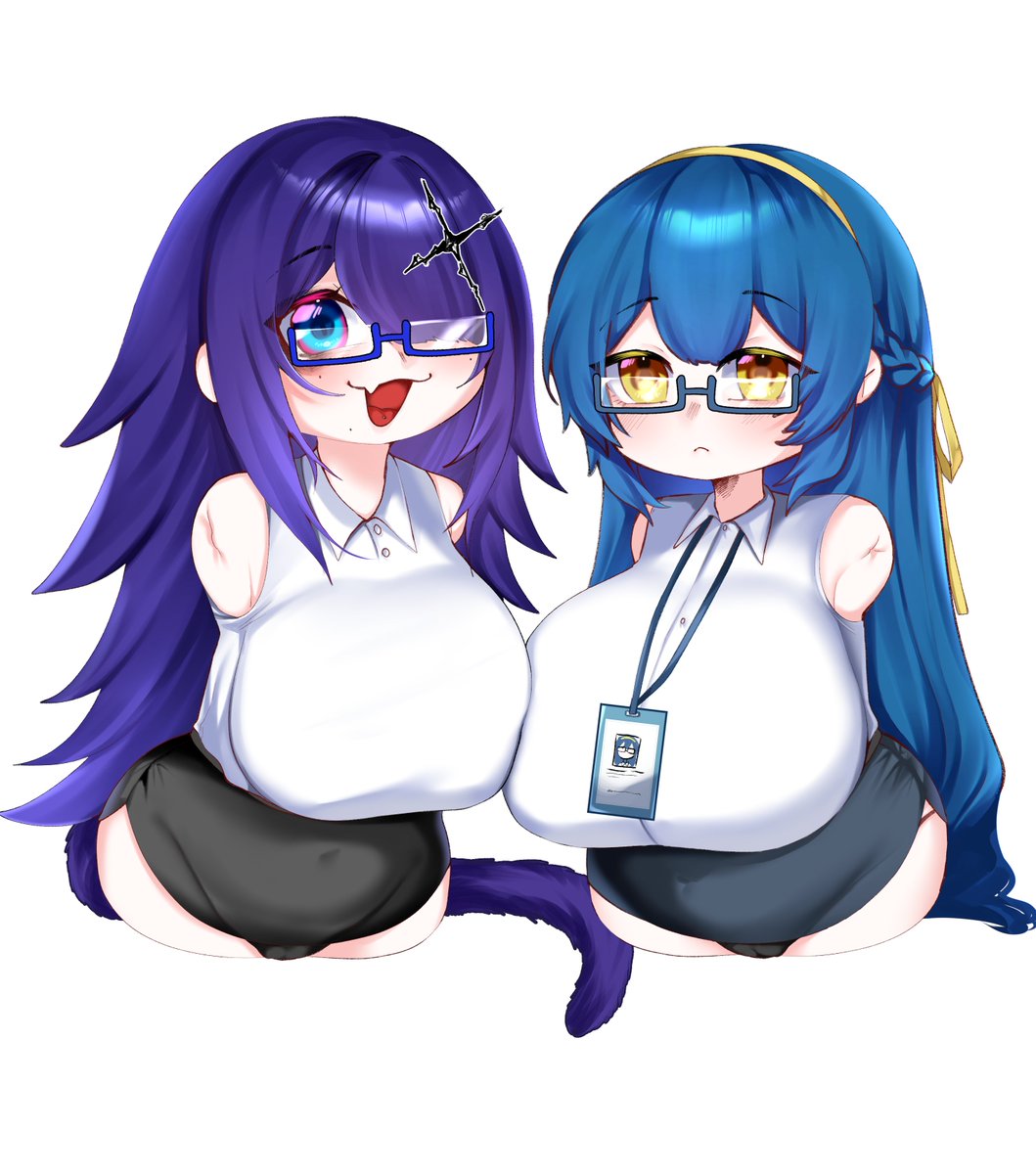 Shortstacked Muine &amp; Mi-Ke OL

421st commission, by <a href="/saruvatii/">Saru</a>