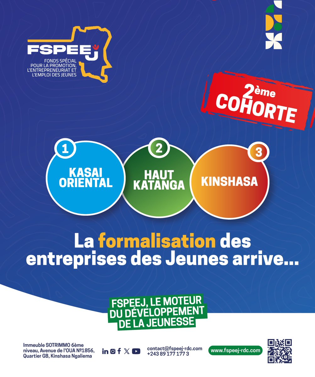 Fonds Spécial pour la Jeunesse FSPEEJ-RDC tweet media