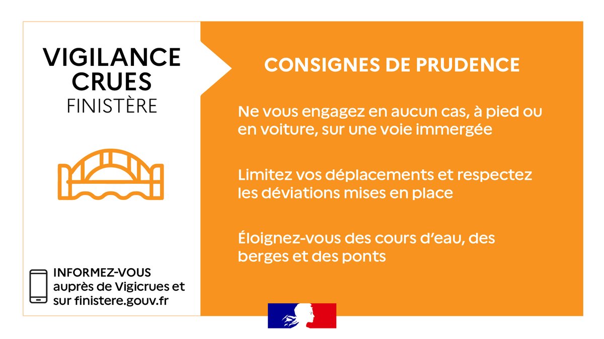 Image de Préfet du Finistère - #Météo | 🟠 Passage en vigilance orange crues bassin de la Laïta

 🌧️ Les pluies de cet après-midi 