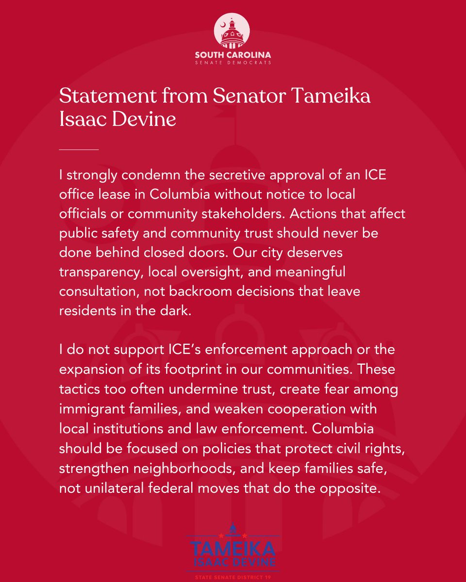 South Carolina Senate Democrats tweet media