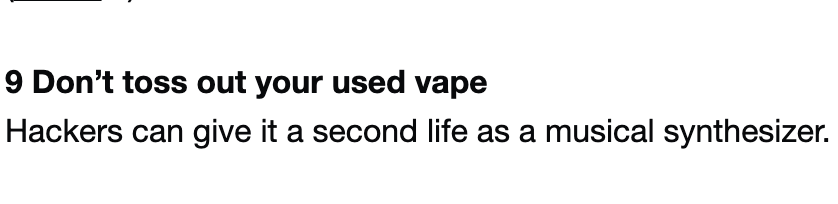 That's a headline I didn't expect to see today