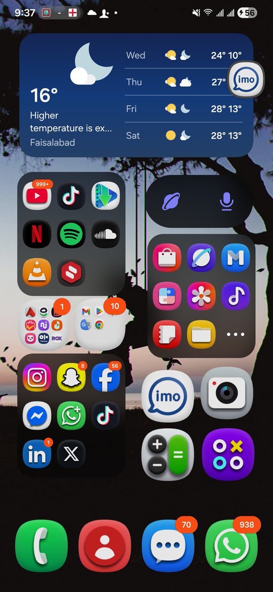 athargillani02's tweet photo. @ThePhoneFuel Brother why small folders only show in white theme. Any idea how to fix https://t.co/4z4MiHOKMW