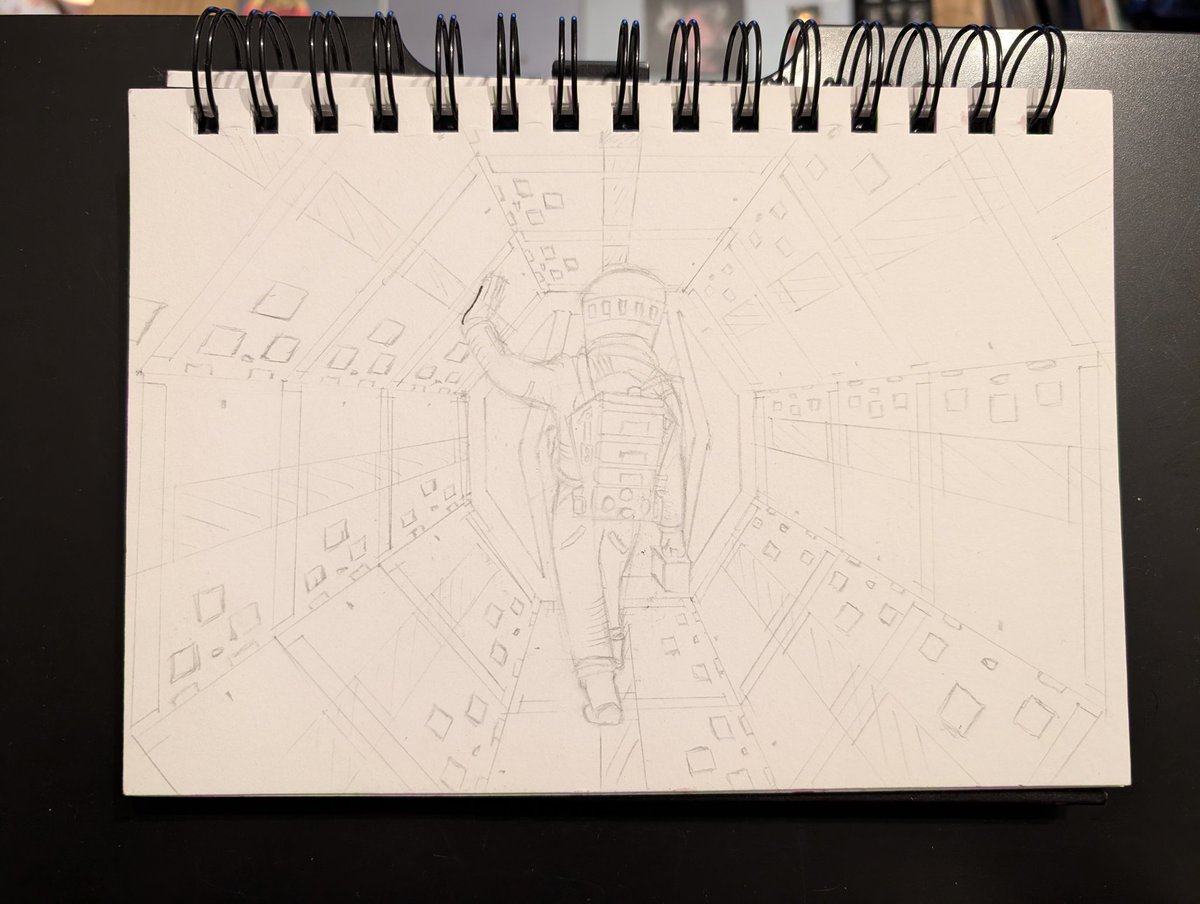 Off for a space walk

#art #2001aspaceodyssey #movie #film #inkdrawing
