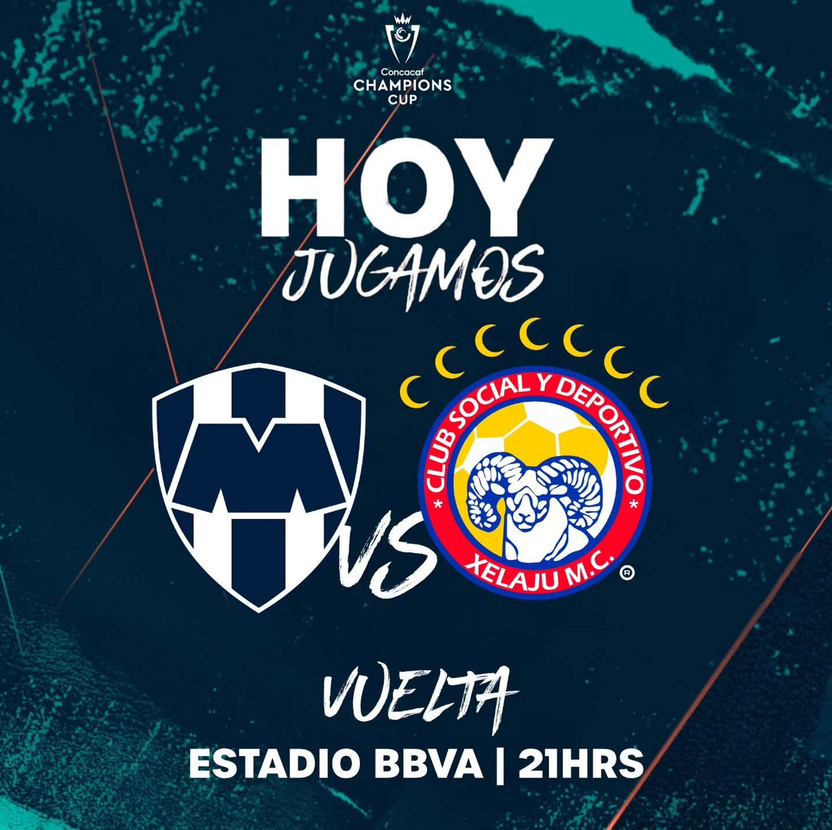 ¡HOY SE JUEGA CON EL CORAZÓN! 🐑 🇲🇽🏟️
⚽️ Monterrey vs. Xelajú MC
🏟️ Estadio BBVA
🕘 21:00 hrs
🏆 Concacaf Champions Cup
¡Comenta un "🐑" si confías en que primero Dios se dará la victoria del Aguerrido!
#XelajúMC #Superchivos #Concacaf #XelaInFocus 
📱Vía XelajúMC