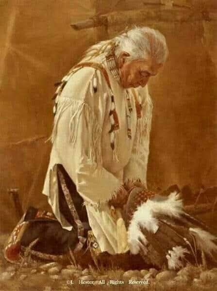 Oh Great Spirit who comes from the four Sacred winds, I raise my ceremony pipe up to Father Sky and my sacred smoke prayer soars up to you. We are humble and we pray to you with love from our open heart. Oh Great Spirit we who sit in this prayer circle share your enlightenment to