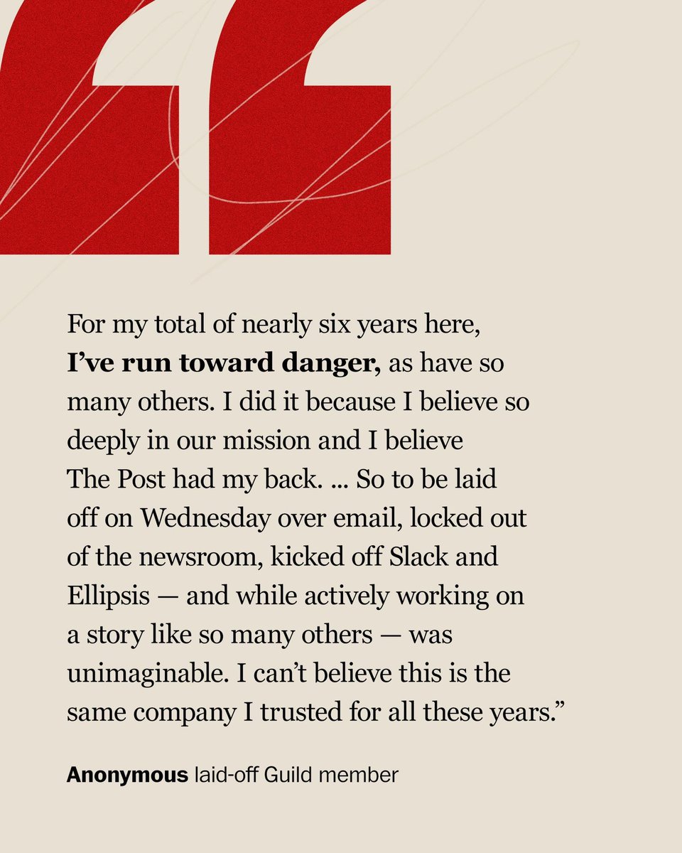 Washington Post Guild tweet media