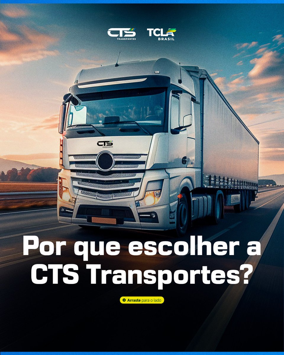 ctstransportes's tweet image. A CTS Transportes é a escolha certa para quem busca segurança e eficiência no transporte. 🚚

Entre em contato e saiba como podemos ajudar sua empresa!

Veja o carrossel pelo link: instagram.com/p/DUjMhwujzhz/…

#tclabrasil #transporte #logistica