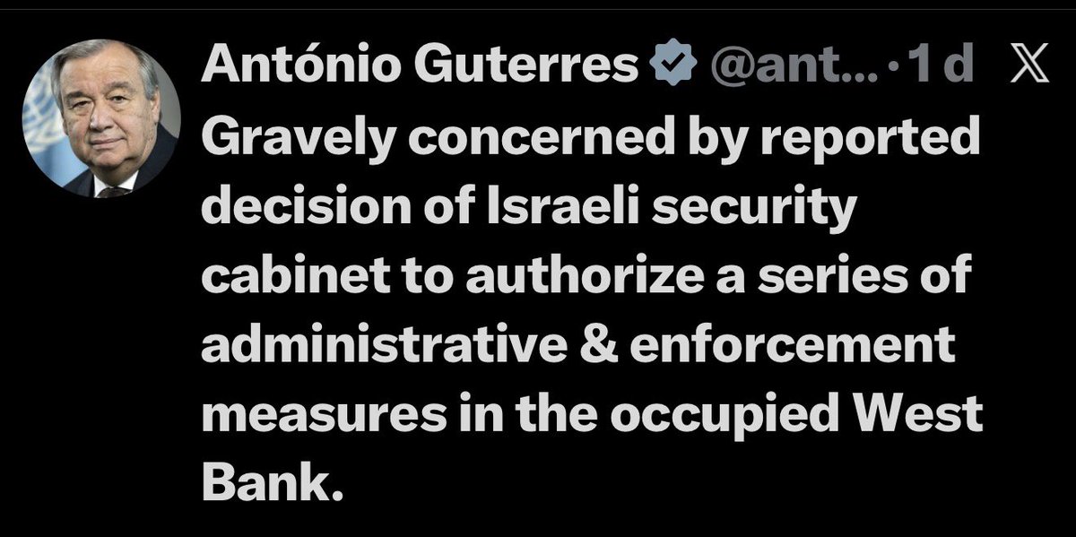.<a href="/antonioguterres/">António Guterres</a> är dagligen ”djupt bekymrad” vad Israel gör, men gratulerar samtidigt Irans regim på ”födelsedagen”. 
FN i ett nötskal.