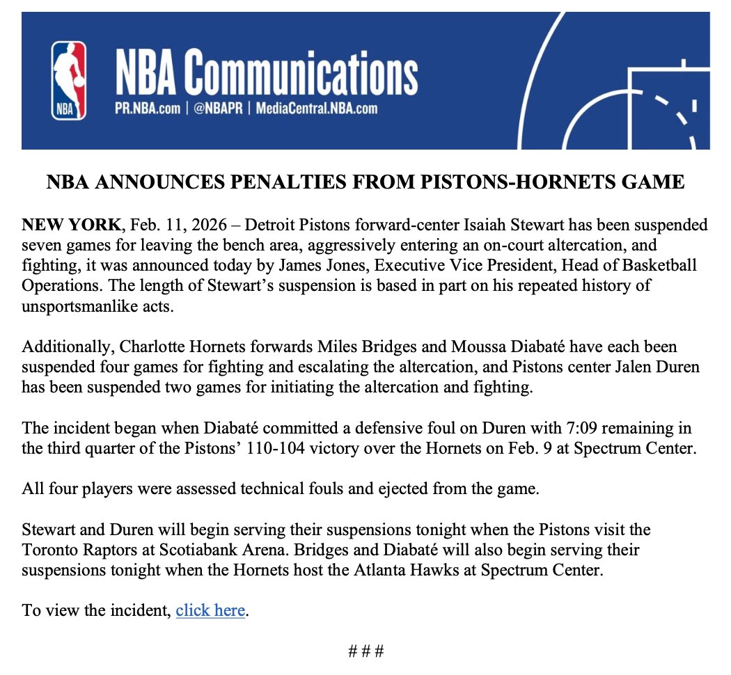 NBA Communications tweet media