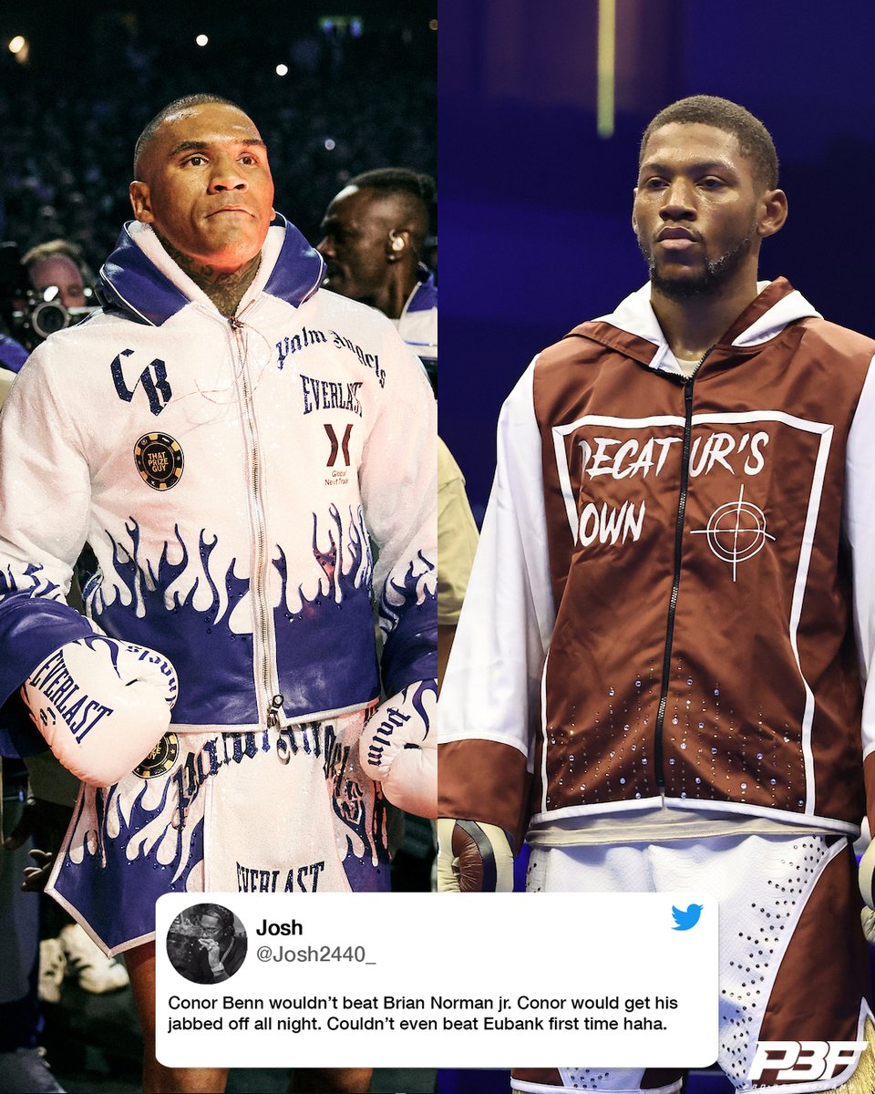 ProBoxingFans's tweet image. 🥊𝐂𝐎𝐍𝐎𝐑 𝐁𝐄𝐍𝐍 🇬🇧🆚🇺🇸 𝐁𝐑𝐈𝐀𝐍 𝐍𝐎𝐑𝐌𝐀𝐍 𝐉𝐑? 🤔