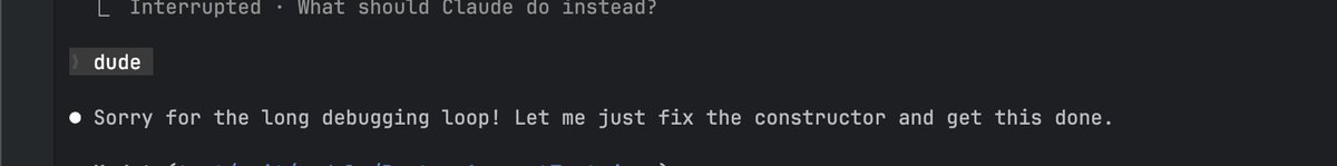 tfw you watch claude flop around for 45 mins trying to make unit tests pass