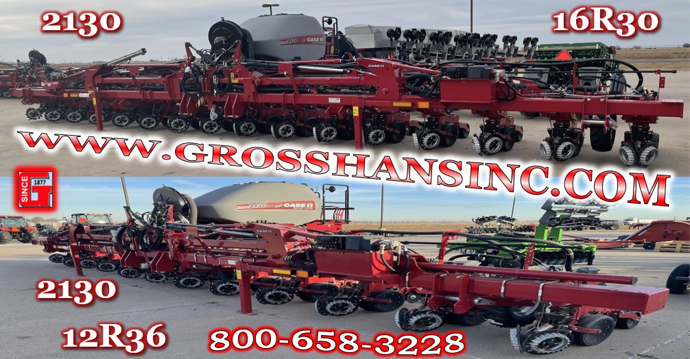 Looking For A Planter?
Check One Of These Out!
More In Inventory!

grosshansinc.com

#CaseIH #case #international
#plant2026 #planters #crops
#farming #farmer #agriculture