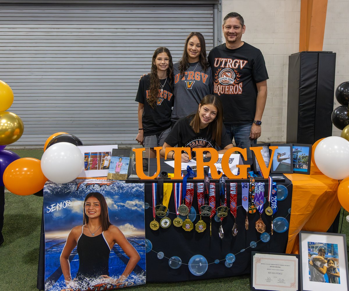 HighSchoolMV's tweet photo. What an incredible day at Medina Valley High School as we celebrated our amazing student-athletes making it official and signing to compete at the collegiate level! The excitement, the pride, the happy tears — today was one we will never forget! ❤️ Full album on our Facebook page https://t.co/Z6qf3L0EL0