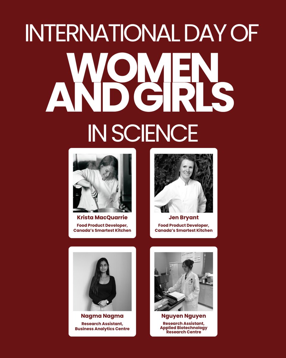 Today, on the International Day of Women and Girls in Science, we celebrate the crucial contributions made by women in all areas of science. In particular, we want to shout out these four women whose passion, expertise, and dedication drive innovation in science every day! 👩‍🔬🙌🎉