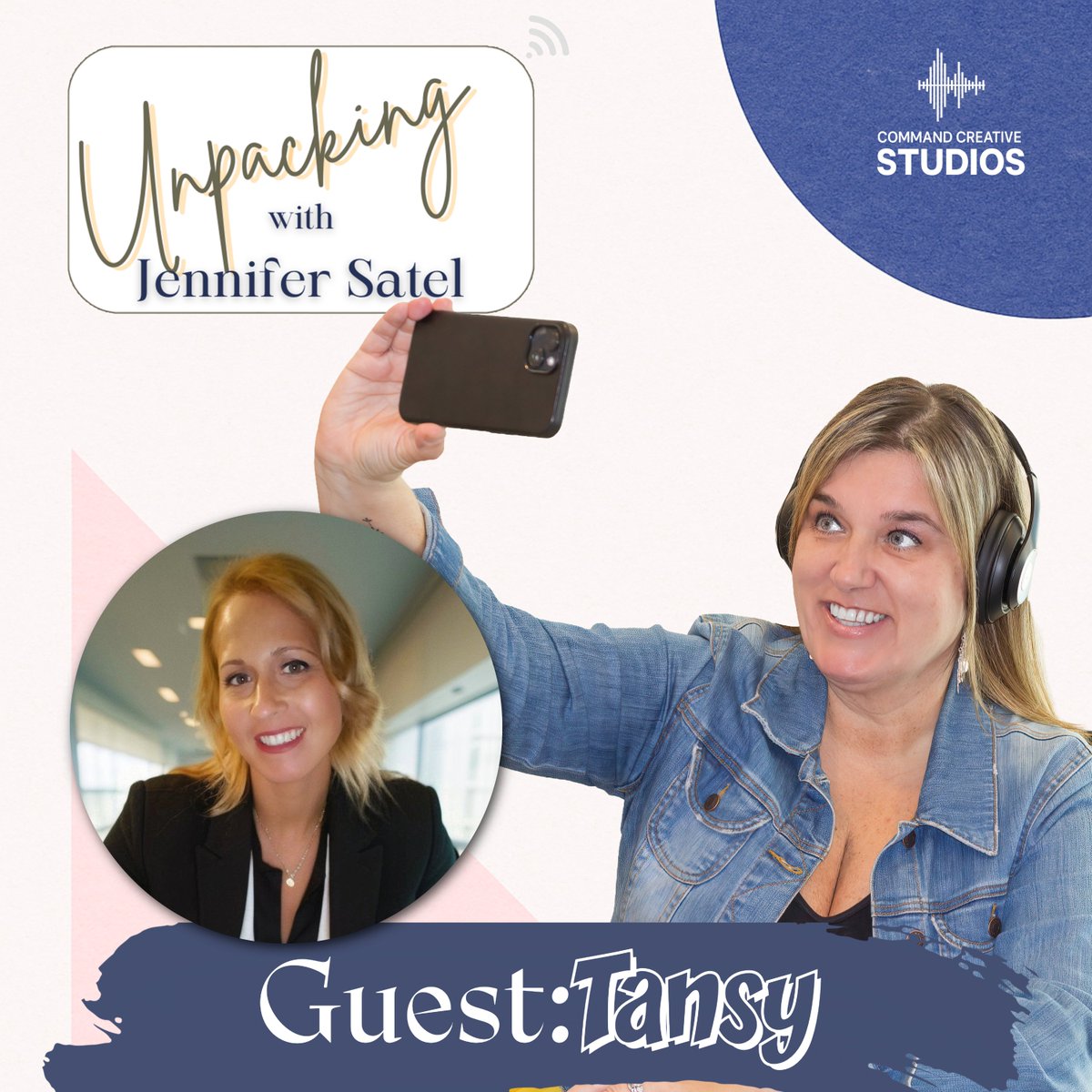 CMDcreativeST's tweet photo. New episode out now 

Tansy Is Back: 

🎧 iHeartRadio:
 https://t.co/KXVwr8s8RR

📺 YouTube:
 https://t.co/qCc7LAZzI1

Recorded, edited &amp; mixed by Command Creative Studios.
#UnpackingWithJennifer #NewEpisode #PodcastProduction https://t.co/RIhg1XQFLt