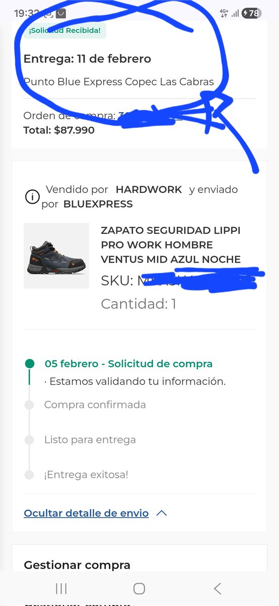 FcoAtapias's tweet photo. @CencosudChile nuevamente problemas con tiendas almacenes PARIS se realiza compra se pacta fecha de entrega y no cumplen se supone que la entrega seria el dia de hoy 11/02/2026 y aun ni lo despachan @SERNAC https://t.co/RmIzK0uWrN