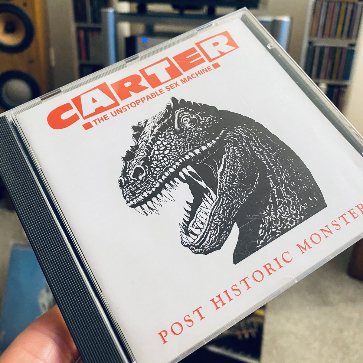 They seem to be the band that time forgot Carter USM probably reached their peak with “1992 the love album” 
As it’s non stop rain thought I’d give 1993’s “Post Historic Monsters” a listen for the first time since the 90s, not as good as 1992 but still ok
