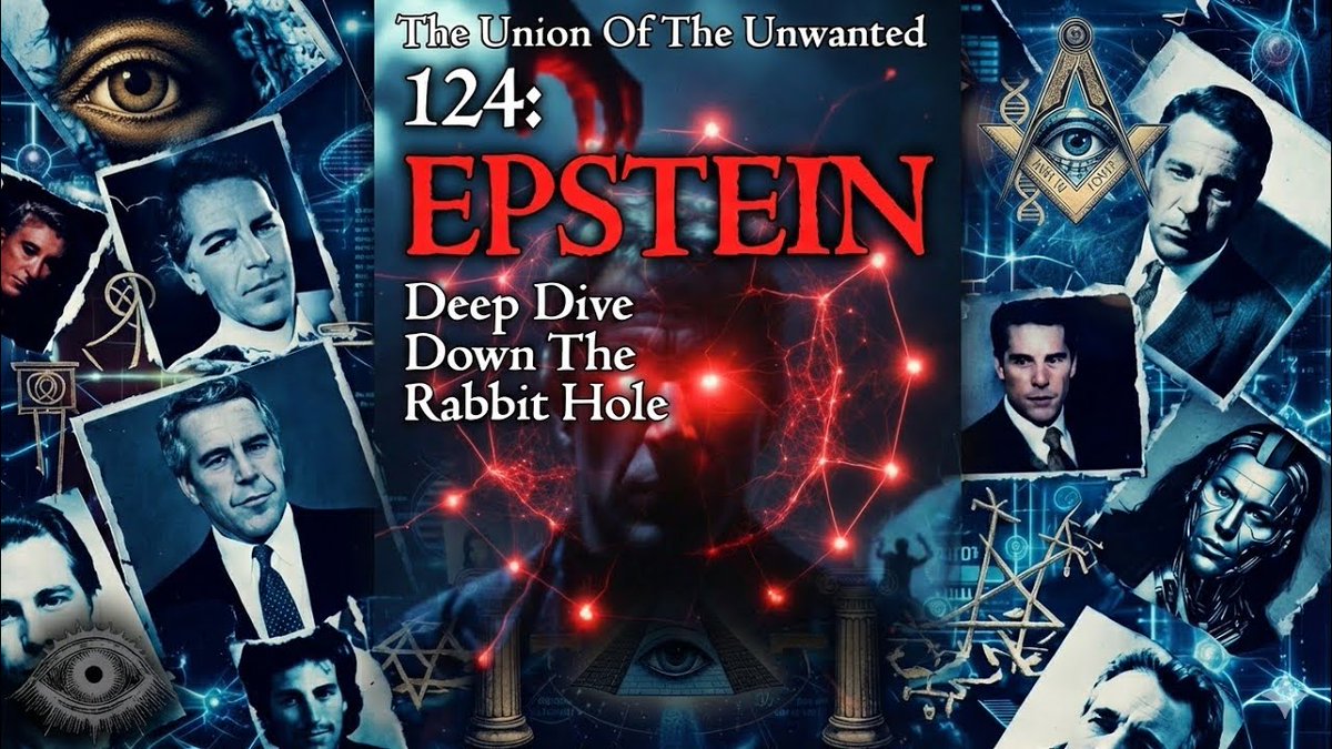 uotuw's tweet photo. NEW #TheUnionOfTheUnwanted: 124: #EPSTEIN: #DeepDive Down #TheRabbitHole

AUDIO: https://t.co/UDNuQOCdIW
VIDEO: https://t.co/6jTIIa9WSm

@Alexander4Cong1 @torialexander72 @NBNNatureboy @grimericaoutlaw @LibertyLockPod @CourtenayTurner @KineticCourtz @samtripoli https://t.co/nVuJOHisSv