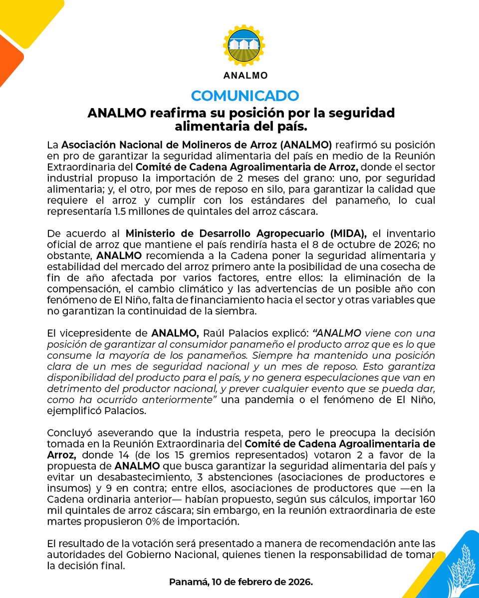 Asociación de Molineros de Panamá tweet media