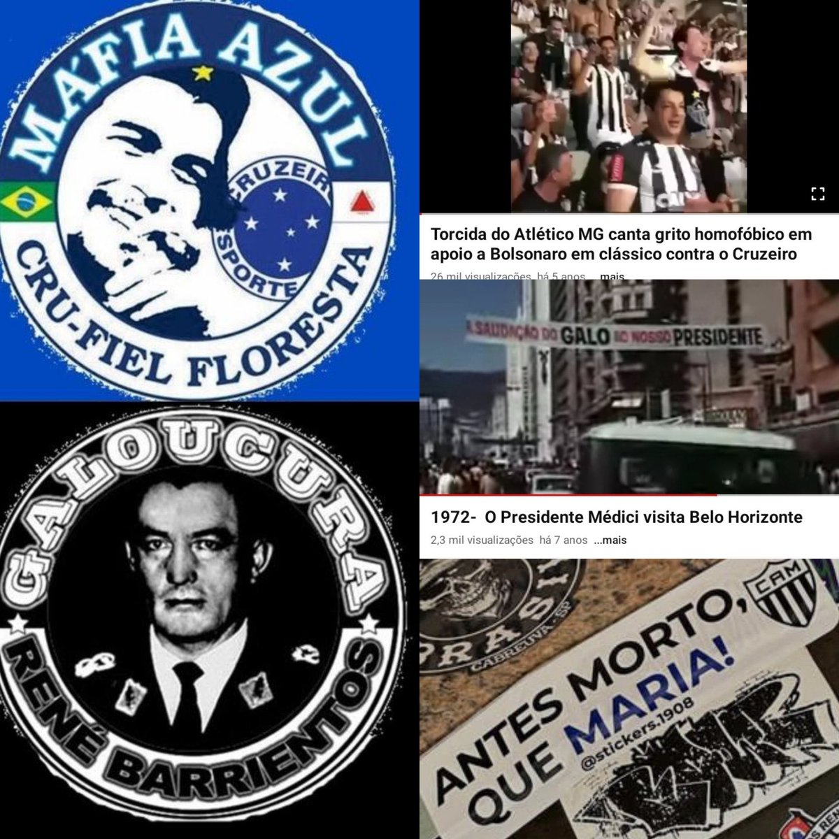 GoticaGeek's tweet photo. URGENTE: Repassem para todos chegando em BH!!!!

Atlético: CNN, Rene Barrientos, Banco Inter

Cruzeiro: Che Guevara, Crumunista. Até nosso bilionário faz o L. https://t.co/v6wzHX8LWO