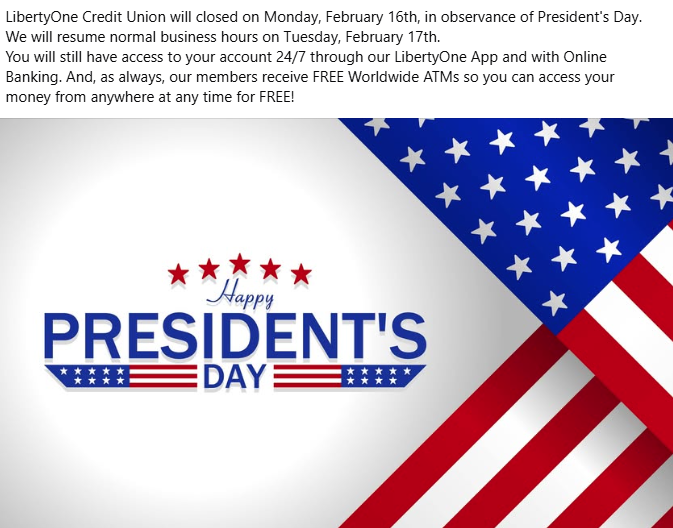 LibertyOneCU's tweet photo. https://t.co/ITGkXh82pZ