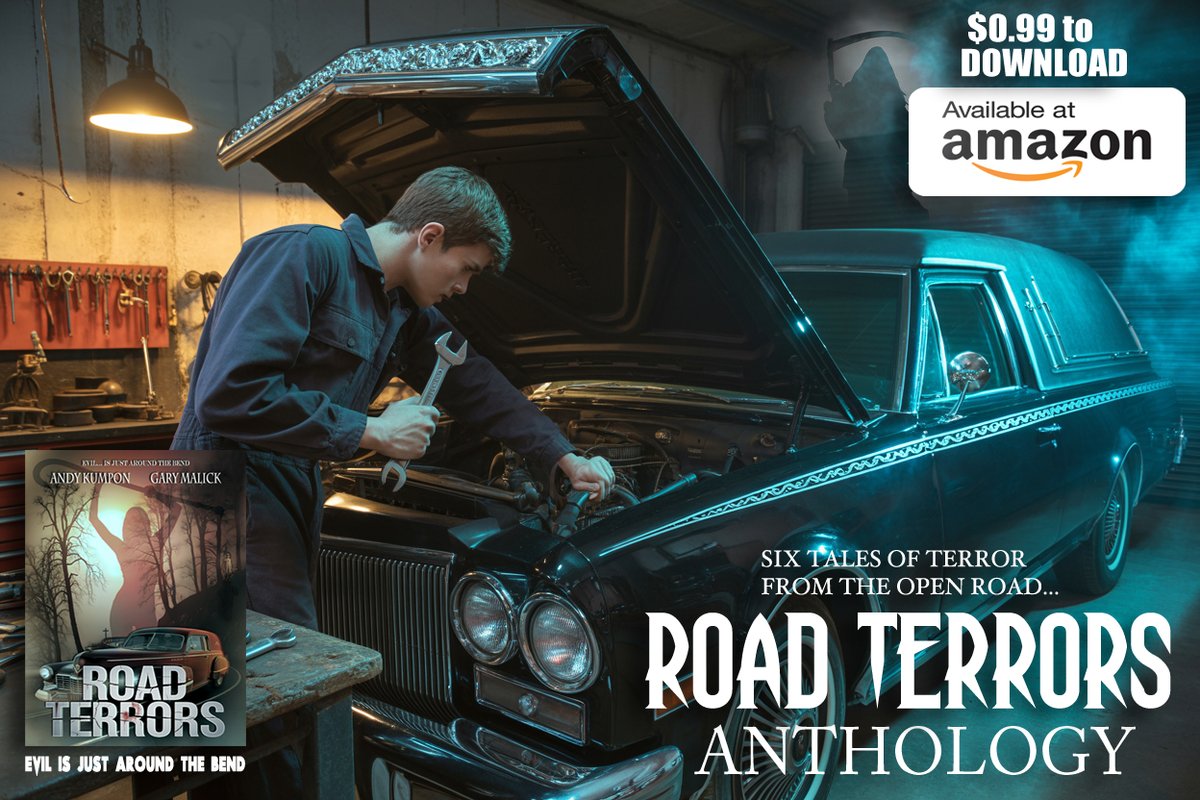 #ebook #horror FLASH SALE ALERT! ☠️ Road Terrors ebook is only $0.99 today! Perfect for your next road trip... if you dare to read it while traveling 😱 Limited time offer! GET BOOK HERE: amazon.com/Road-Terrors-D… Horror Anthology - Horror Books