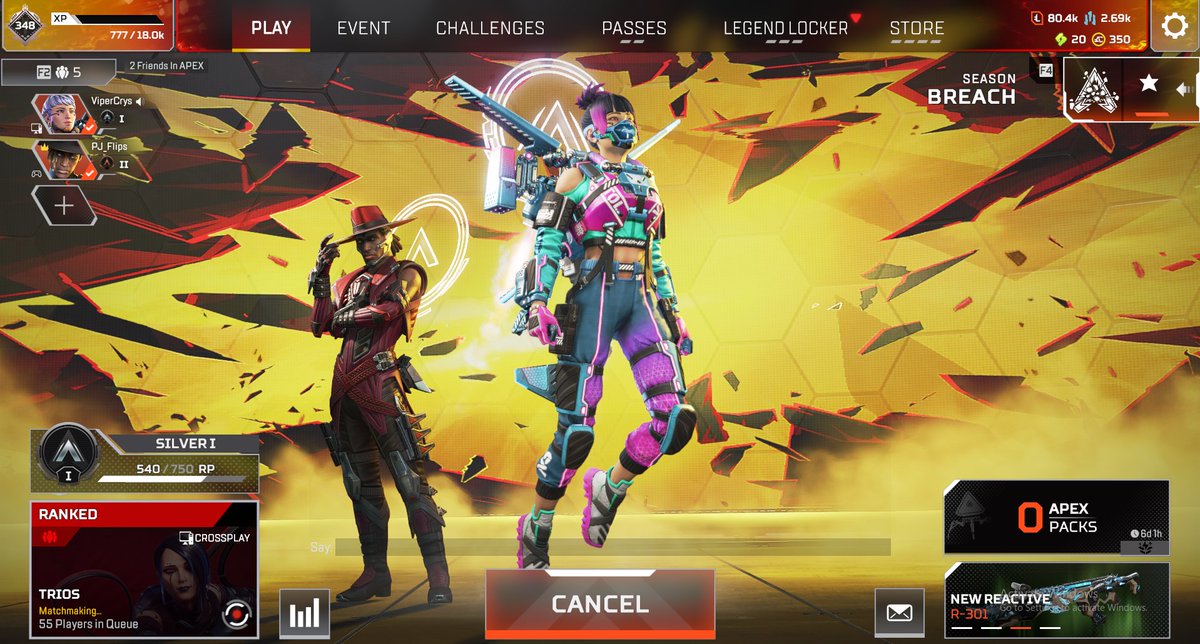 Martini_ROS1's tweet photo. hopping on Apex Legends into season 28 #ApexLegends #apexlegendscommunity #live #FYP https://t.co/5B83x0dTza