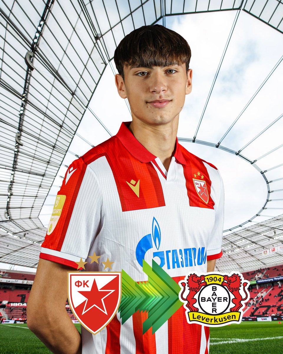 RedStarFamily's tweet image. 🚨Алекса Дамјановић ће ускоро постати нови фудбалер Бајер Леверкузена! 

💰Црвена звезда ће од овог трансфера зарадити 8.000.000 евра + 10% од наредне продаје! 

#fkcz