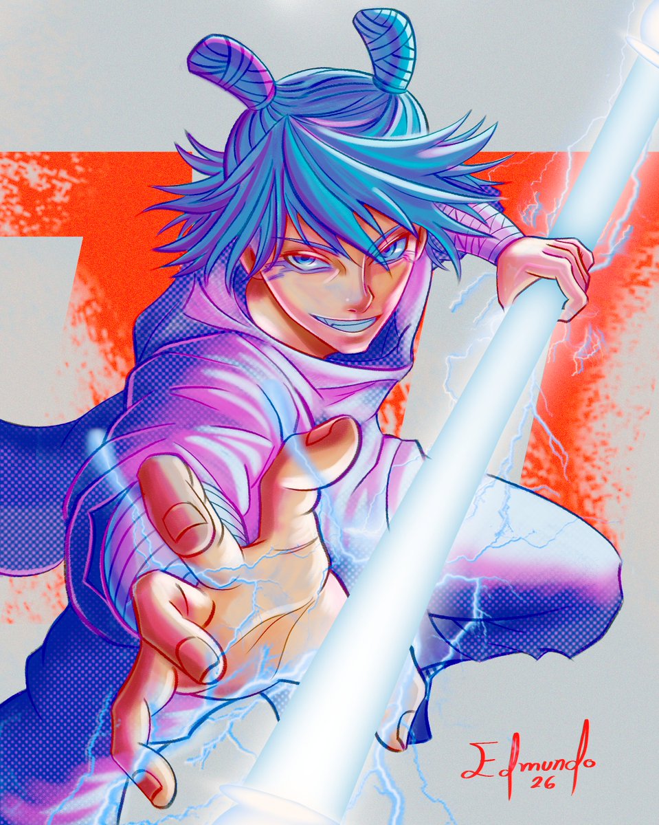 Les comparto mi nueva ilustración esta ves quise dibujar a #kashimo  
#JujutsuKaisen #fanart