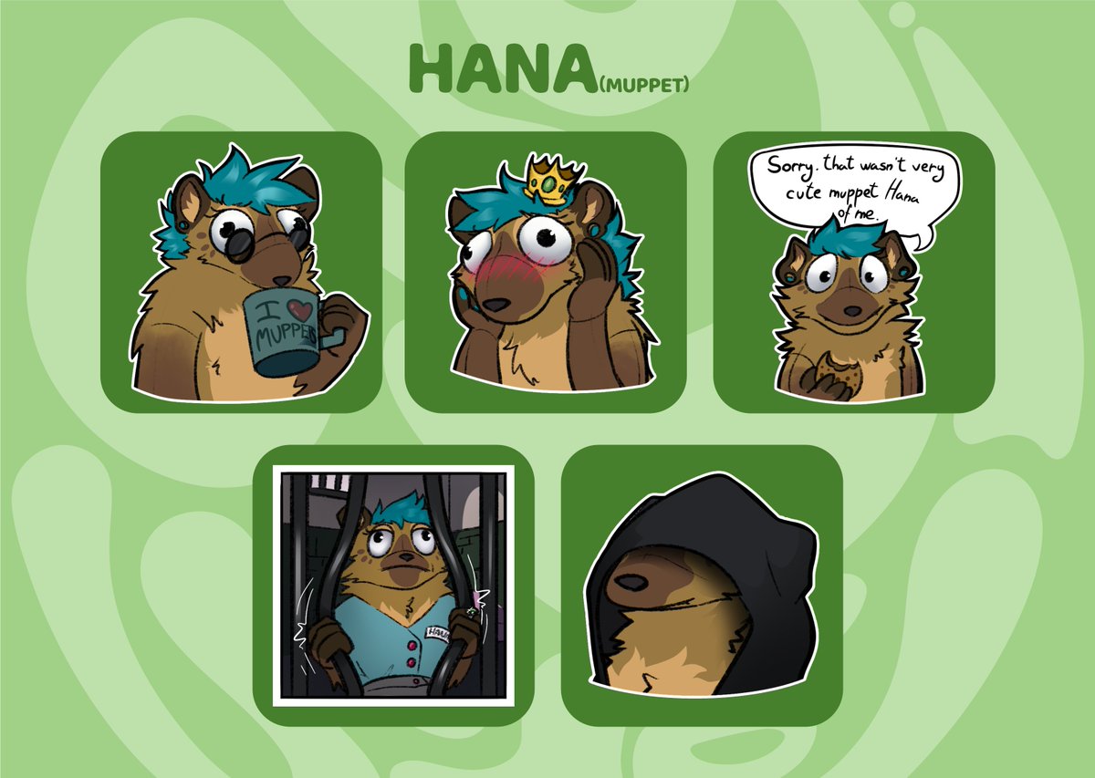 Muppet themed stickers for Hana on Telegram ✨