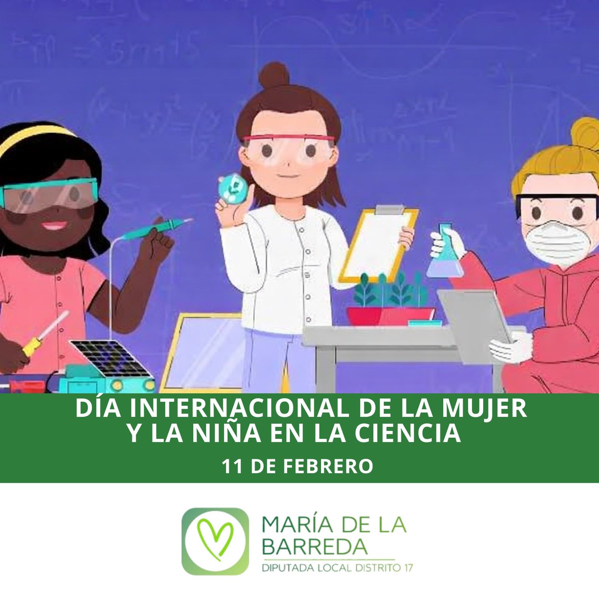 Cada niña que descubre, experimenta y explora es capaz de cambiar el mundo. 🔭🧪

Hoy reconocemos la importancia de apoyar a las mujeres en la ciencia, porque su voz y su talento son esenciales para el progreso. 💜📚

#MujeresyNiñasEnLaCiencia #TodasHacemosCiencia