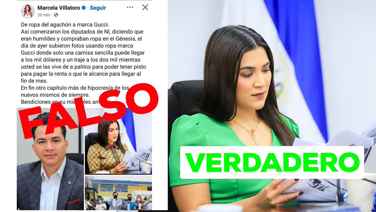 El día de ayer, empecé a recibir constantes ataques en páginas sobre ‘la ropa’ que supuestamente andaba.

Pero lo peor, fue que hoy, una diputada de oposición siguió usando una publicación falsa con IA, para desprestigiarme y calumniarme, como ya constantemente lo venía haciendo.