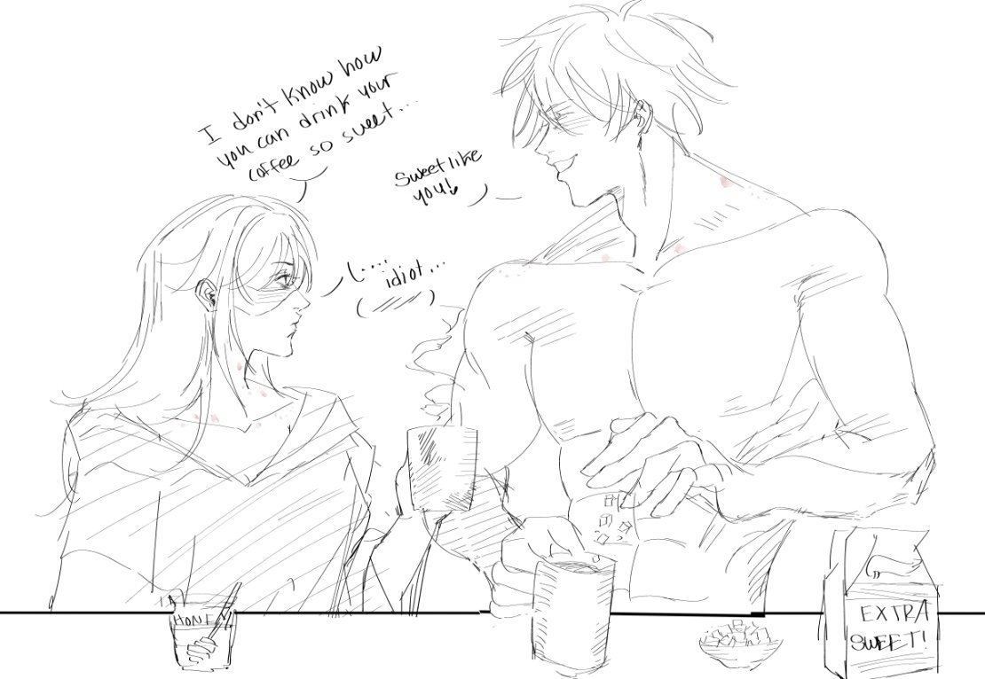 yazzer_is_tired's tweet image. Good morrninngg!!
I always take my coffee with honey and just a little bit of oatmilk, but I can imagine Gojo loves his sickeningly sweet, contrary to Utahime who loves hers a bit bitter. 
How do you like your coffee?

#gojohime  #satohime #gouta  #JujutsuKaisen  #五歌