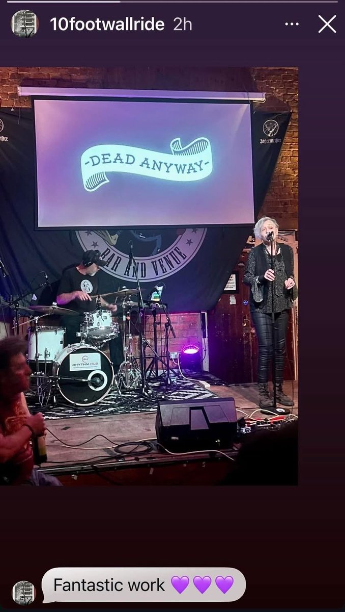 anyway_dead's tweet photo. Thanks for all the love on our live from the Frog and Fiddle post. We’ve just  uploaded the full tracks on our YouTube channel as shorts. Why not subscribe over there too? We’re planning on adding more soon! Link is ⬇️ 📸 by Syd https://t.co/kEX6RFV9Ks