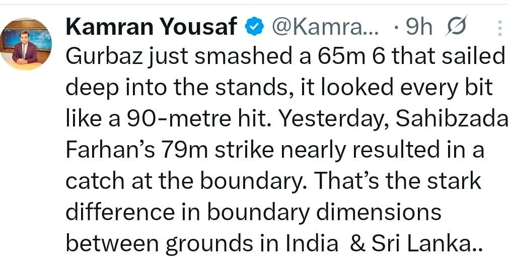 CricWireLK's tweet photo. Boundary size difference in India &amp; Sri Lanka https://t.co/h0d9QuORxC