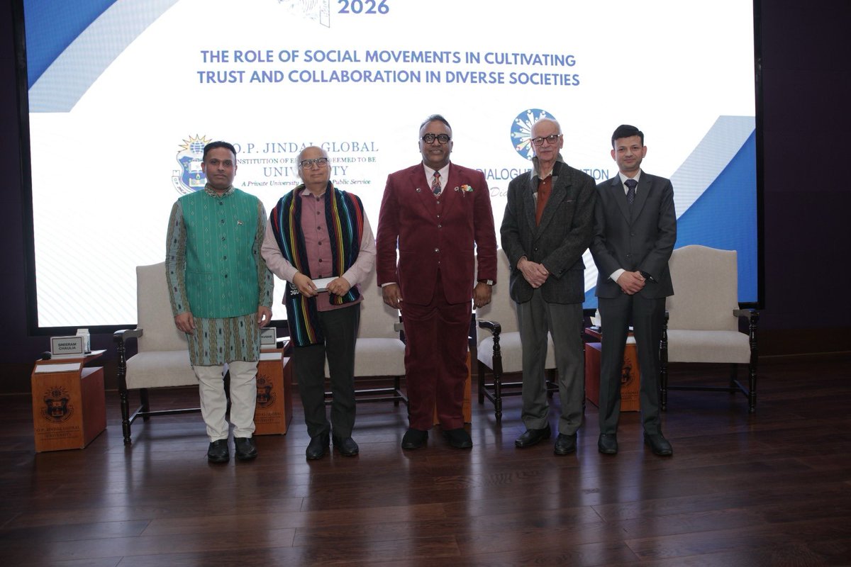 The first-ever International Hizmet Conference in India was successfully held at <a href="/JindalGlobalUNI/">JGU</a> on 5-6 February 2026. The topic of the conference was “The Role of Social Movements in Cultivating Trust and Collaboration in Diverse Societies”. #HizmetInIndia