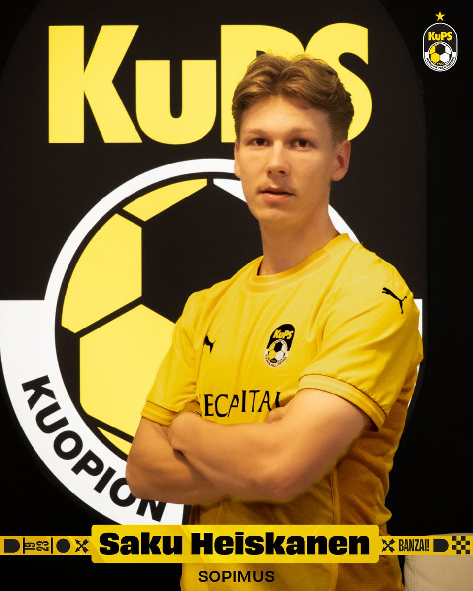 KuPS1923's tweet photo. Tervetuloa Kuopioon, Saku Heiskanen! 💛🖤

Kaksi viime kautta IF Gnistanissa pelannut 24-vuotias laituri tuo Kuopioon nopeutta ja suoraviivaisuutta. 

📰 ”Kunnia päästä edustamaan KuPSia.”

👉 Lue koko pelaajauutinen: https://t.co/4FsgkHRvqi

#KuPS #Veikkausliiga https://t.co/8U2X3zkH3F