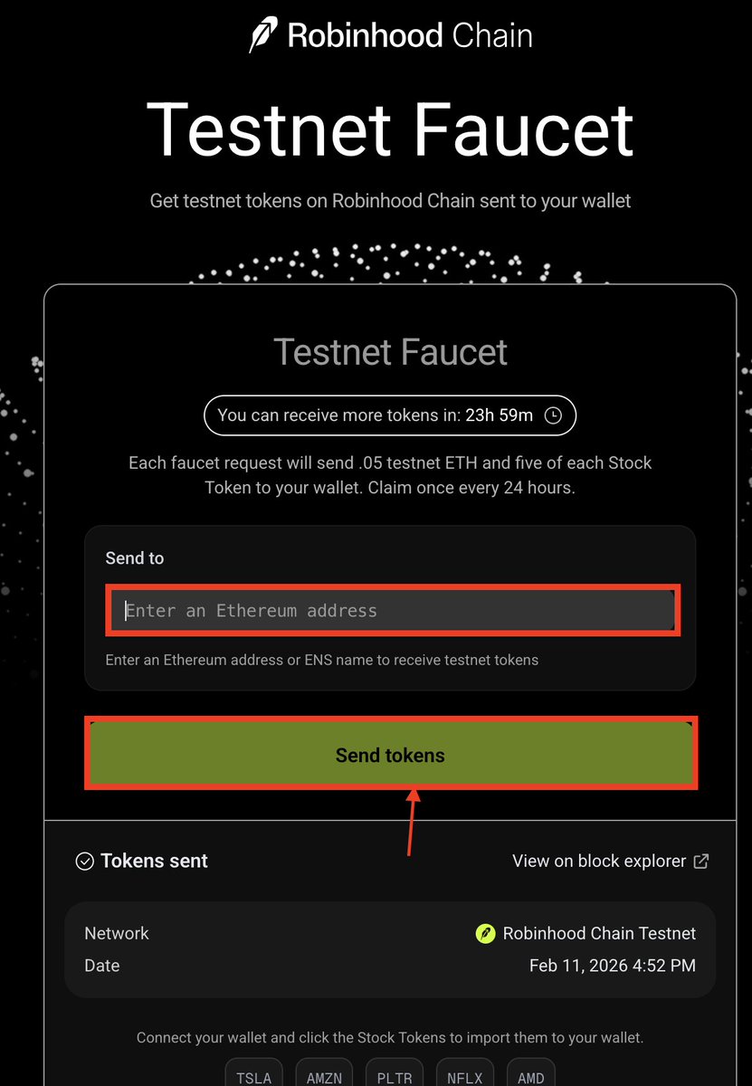 💡Newbies Step by Step guide on how to Stay positioned for Robinhood Airdrop!

💰Cost: Free/$0

🪙Funding: $5.73 billion

<a href="/RobinhoodApp/">Robinhood</a> recently launched Robinhood Chain testnet, an Ethereum Layer 2 built on Arbitrum for tokenized real-world assets, appealing to DeFi and Web3