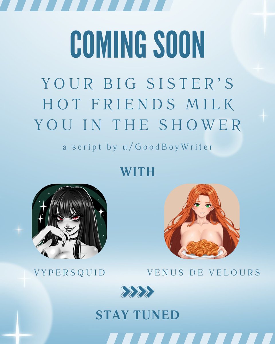 Come on, baby...you know you love it when we play with you 😈 <a href="/venusdevelours/">Venus de Velours 🥐</a> and I have a special treat for you this Friday! ✨