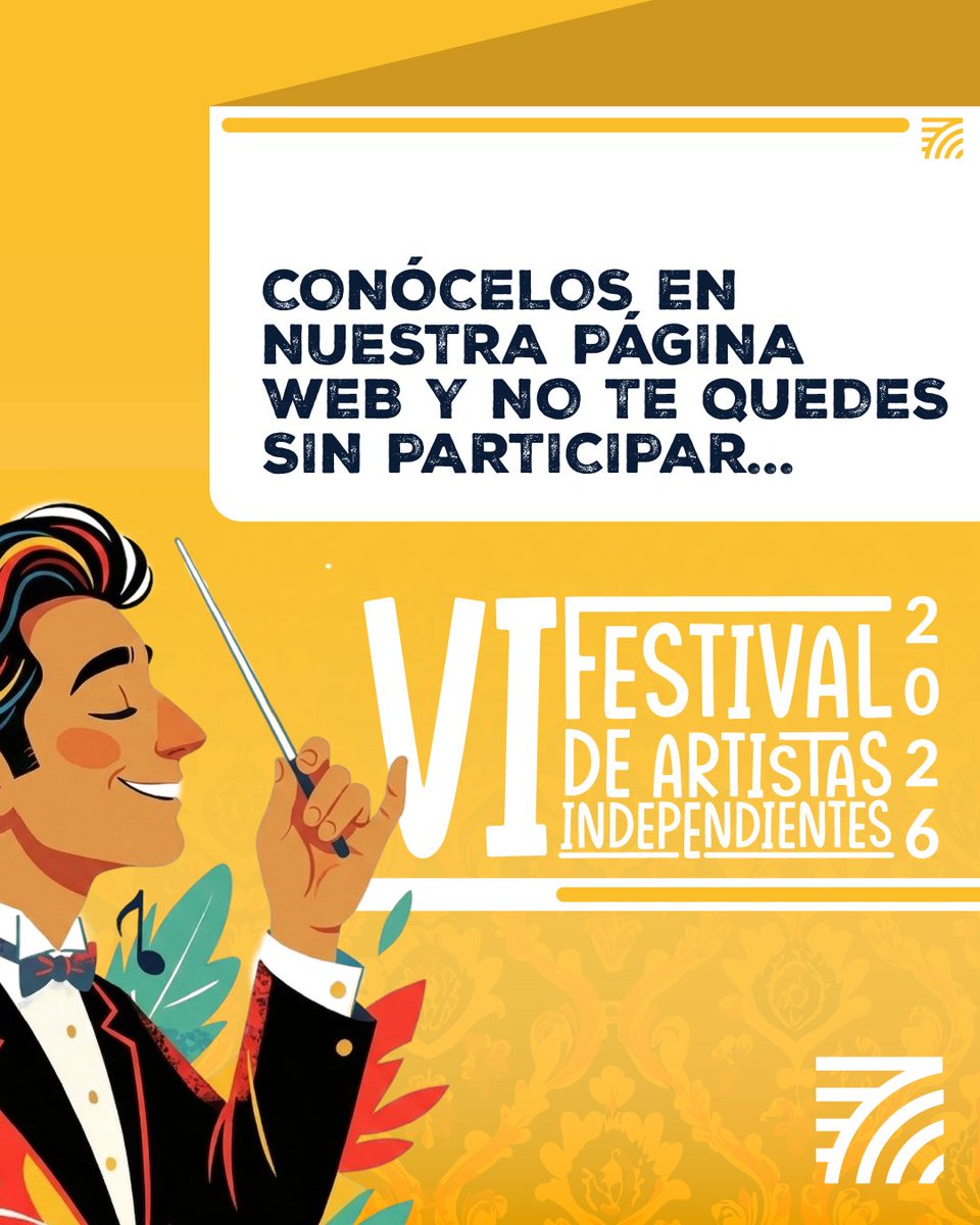 Postúlate al VI Festival de Artistas Independientes y visibiliza tu talento en el marco de los 489 años del municipio.

🗓️ Hasta el 23 de febrero Revisa la convocatoria en: 
🔗 culturacajica.gov.co/festival-indep…