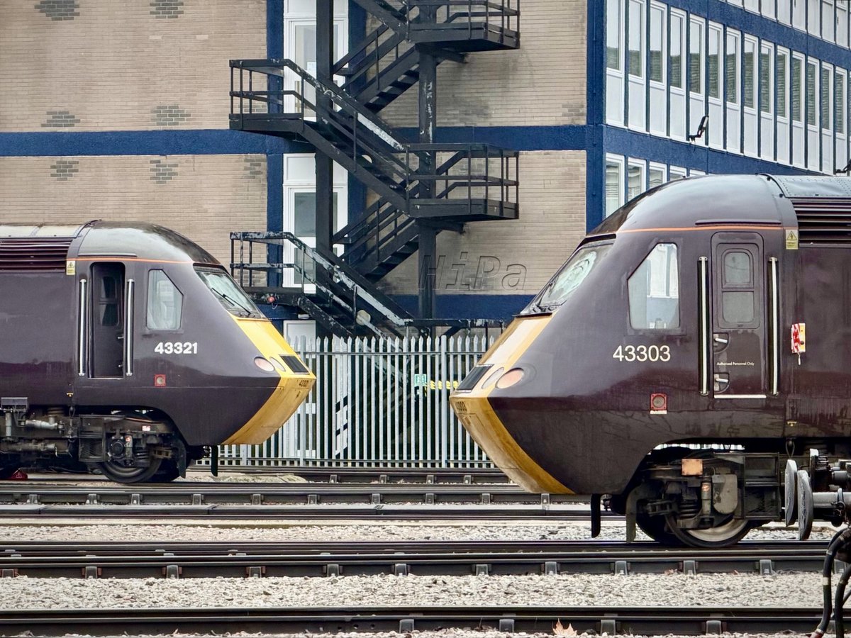 HiPa125's tweet image. Colas Rail Freight #Class43 43321 &amp;amp; 43303 - Derby Rail Technical Centre