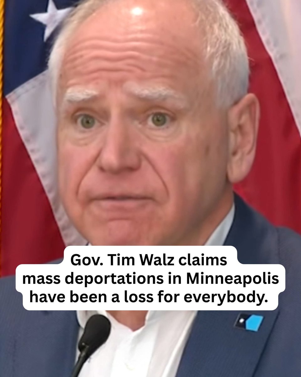 Tim Walz just cried that mass deportations in Minneapolis are a 'loss for everybody' because businesses are hurting without their illegal workers.  Dude, if your economy literally collapses the second you enforce the law and remove people who aren't supposed to be here... maybe