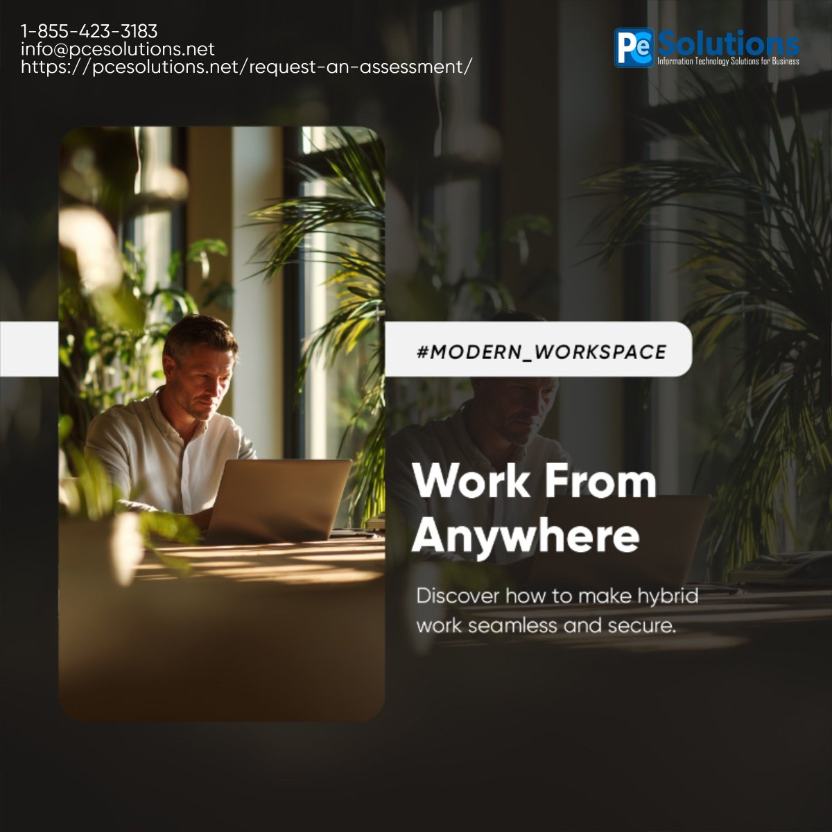 PCeSolutions's tweet photo. Hybrid work shouldn’t mean tech chaos.

We help SMBs connect people, apps, and data so work just works — anywhere, anytime.

Let’s modernize your workplace and remove the friction slowing your team down.

#HybridWork #ModernWorkplace #MSP #Productivity #RemoteWork https://t.co/S2LY3NKzO6