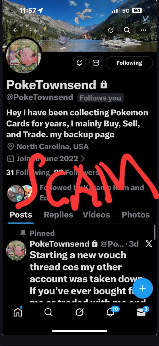 Please be Careful!
There has been a Scammer Impersinating me for over a Year they steal my pictures and rip people off. 1 I will never message randomly trying to sell you anything. I only message those who are interested and comment or like my post. Please block this page shown!
