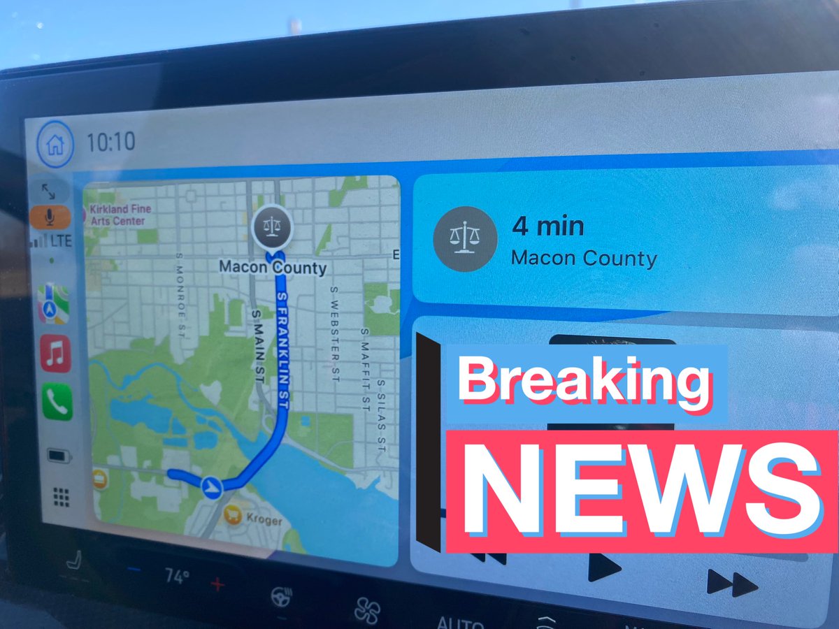 Anytime I get in the news car my phone thinks I’m headed to the courthouse 😅 Apple, I do other stories besides sit on hard benches. <a href="/wandtvnews/">WAND TV News</a>