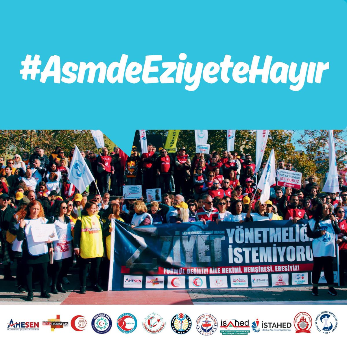 Emeğimiz ve alın terimiz için meydanlardayız.
Görmezden gelinen haklarımızı, yok sayılan emeğimizi savunuyoruz.

#AsmdeEziyeteHayır