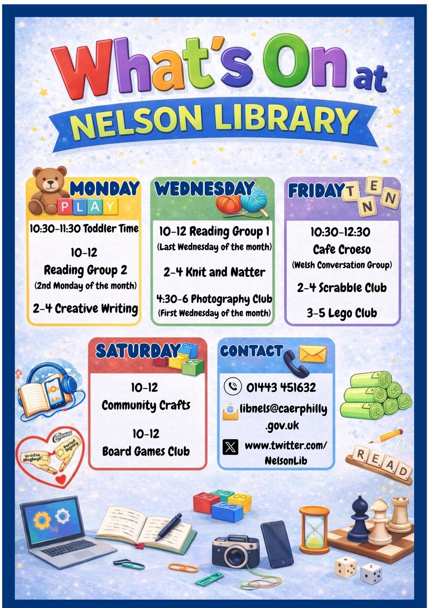 Llyfrgell Nelson | Nelson Library tweet media